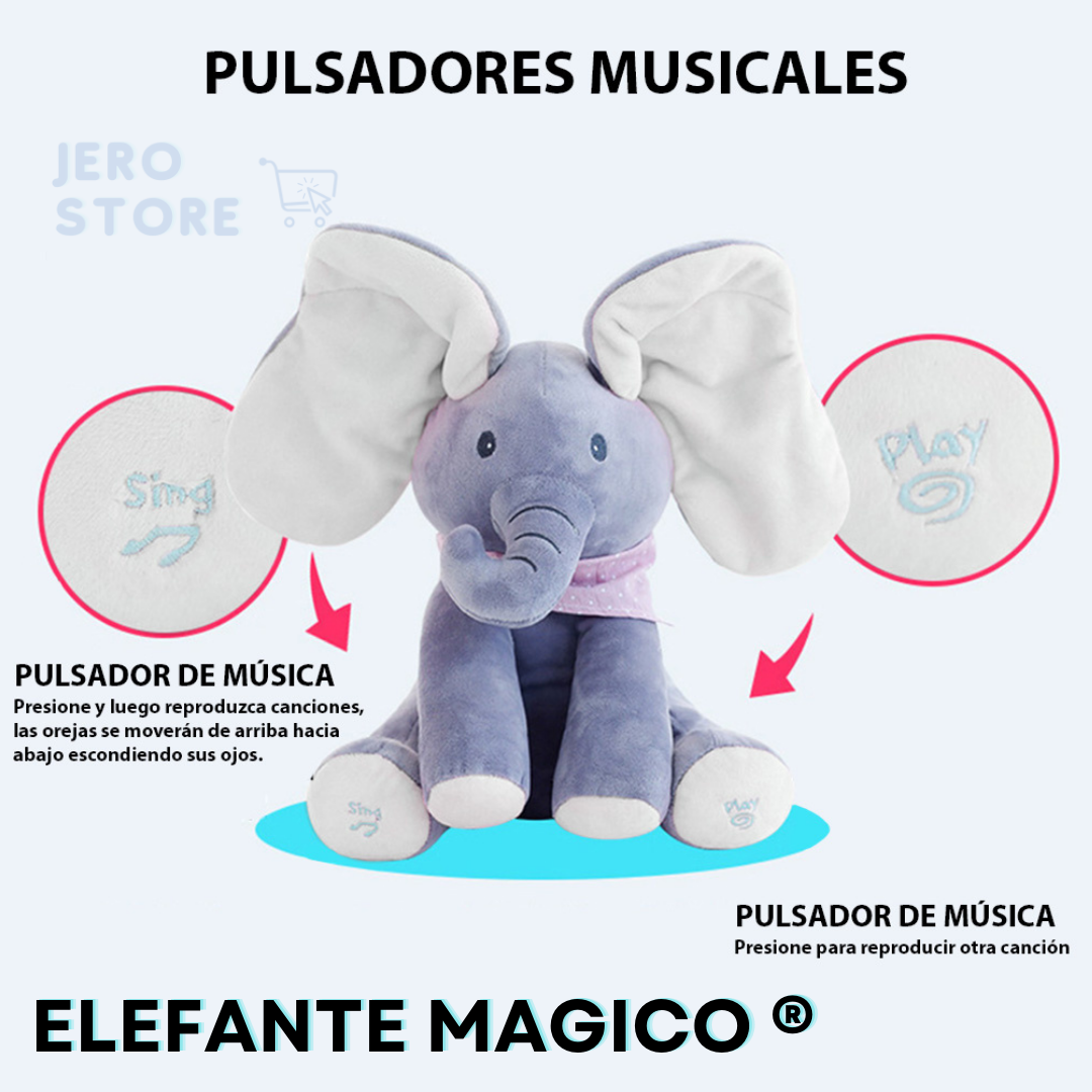 ELEFANTE MAGICO ® Peluche interactivo hipoalergénico